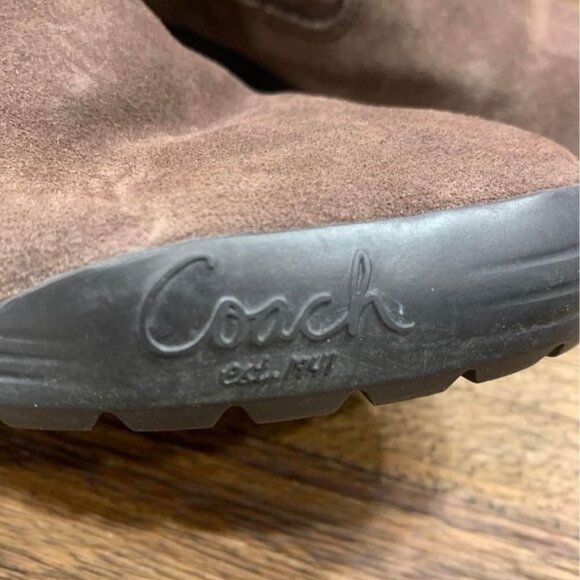 🤎coach leather/wool boots. 2 ways to wear! Size 7. New condition. Brown. - Picture 3 of 10